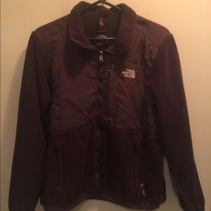 North face brown Denali fleece coat